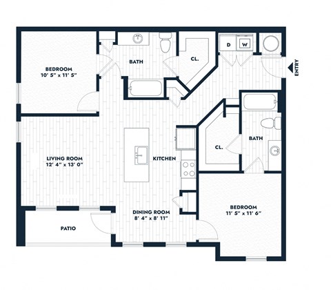 Alta Center Point Apartments in San Marcos, Texas B1.A Floor Plan